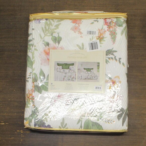 Piper & Wright Other - NWT Piper & Wright Clara 3-Piece Quilt Set Ivory Off White King / Cal King